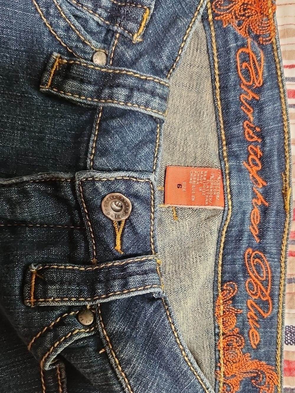 Christopher Blue Womens Jeans